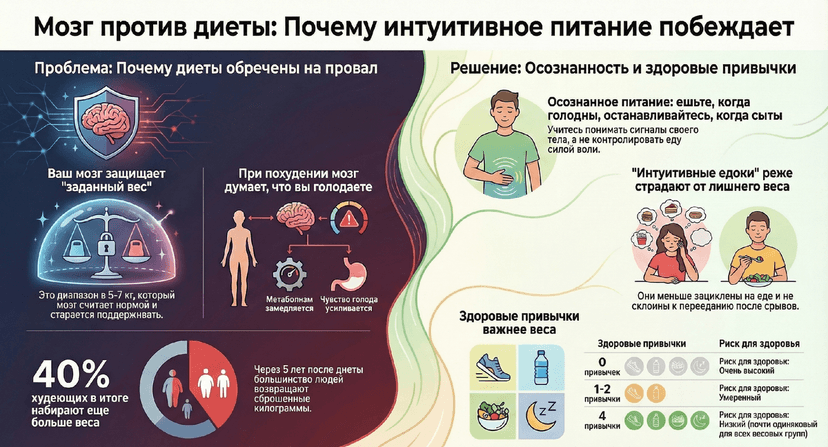 5 фактов о том, как ваше тело реагирует на диеты