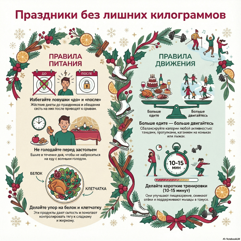 Как не набрать лишние килограммы в праздники
